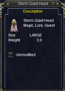 Storm Giant Head
